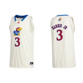 Dajuan Harris Jr. Kansas Jayhawks adidas Swingman College Basketball Jersey Cream