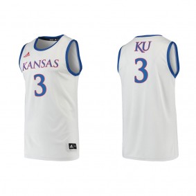 Dajuan Harris Jr. Kansas Jayhawks adidas Swingman College Basketball Jersey Gray