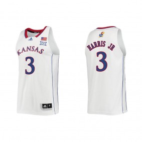 Dajuan Harris Jr. Kansas Jayhawks adidas Swingman College Basketball Jersey White