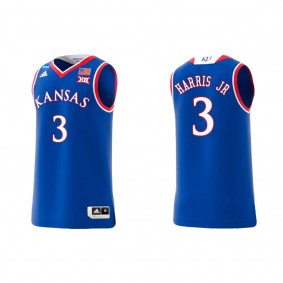 Dajuan Harris Jr. Kansas Jayhawks adidas Swingman Replica College Basketball Jersey Royal