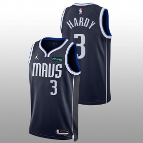 Jaden Hardy Mavericks #3 Navy Statement Edition Jersey