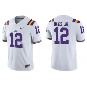 Derrick Davis Jr. LSU Tigers Nike Game College Football Jersey White