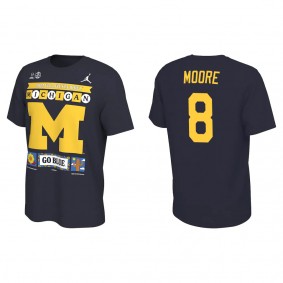 Derrick Moore Michigan Wolverines Navy College Football Playoff 2022 Fiesta Bowl Illustrated T-Shirt