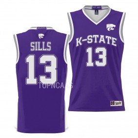 Kansas State Wildcats Desi Sills Purple #13 Basketball Jersey NIL Pick-A-Player