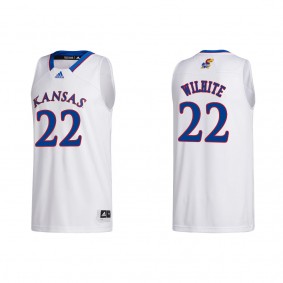 Dillon Wilhite Kansas Jayhawks adidas College Basketball Jersey White