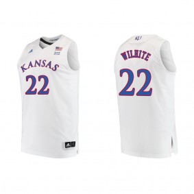 Dillon Wilhite Kansas Jayhawks adidas Replica Swingman College Basketball Jersey White