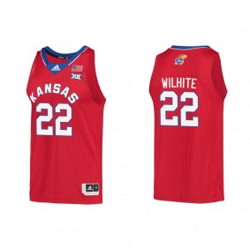 Dillon Wilhite Kansas Jayhawks adidas Reverse Retro College Basketball Jersey Red