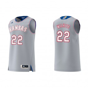 Dillon Wilhite Kansas Jayhawks adidas Swingman Replica College Basketball Jersey Gray