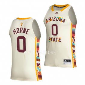 DJ Horne Arizona State Sun Devils #0 White BHE basketball Jersey Honoring Black Excellence