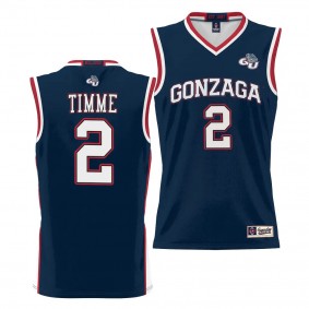 Gonzaga Bulldogs Drew Timme Black #2 NIL Basketball Jersey Lightweight Unisex