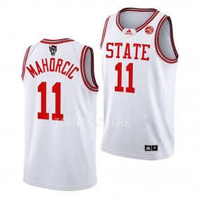 NC State Wolfpack 1983 Throwback Dusan Mahorcic #11 White 40th Anniversary Jersey