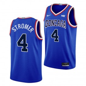 Gonzaga Bulldogs Dusty Stromer Throwback Basketball Limited uniform Blue #4 Jersey 2023-24