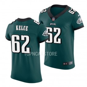 Jason Kelce Philadelphia Eagles #62 Midnight Green Jersey Vapor Elite Men's Uniform