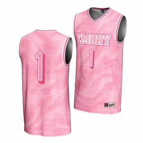 Emory Eagles Pink #1 Lightweight Basketball Jersey Unisex