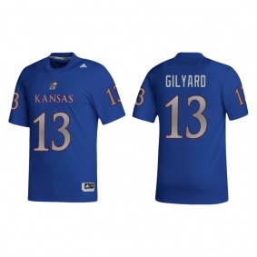 Eriq Gilyard Kansas Jayhawks adidas NIL Replica Football Jersey Royal