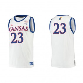 Ernest Udeh Jr. Kansas Jayhawks adidas Authentic College Basketball Jersey White