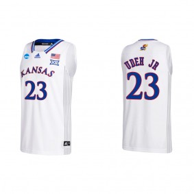 Ernest Udeh Jr. Kansas Jayhawks adidas Team College Basketball Jersey White