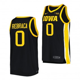 2022-23 Iowa Hawkeyes Filip Rebraca Black Replica Jersey College Basketball