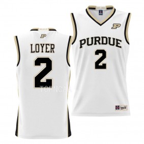 Fletcher Loyer Purdue Boilermakers #2 White NIL Pick-A-Player Jersey Basketball