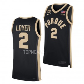 Fletcher Loyer Purdue Boilermakers #2 Black Replica Basketball Jersey