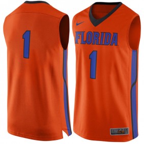 Male Florida Gators #1 Orange Basketball Jersey