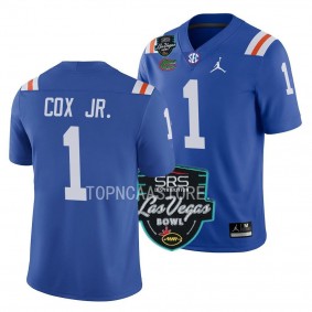 Brenton Cox Jr. Florida Gators 2022 Las Vegas Bowl Blue College Football Jersey