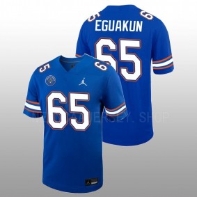 Florida Gators #65 Kingsley Eguakun Ring Of Honor Men Royal Jersey Untouchable Football