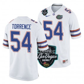 O'Cyrus Torrence 2022 Las Vegas Bowl White Game Football Jersey