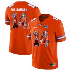 Florida Gators Football #14 Orange Player Portrait College Chris Williamson Jersey