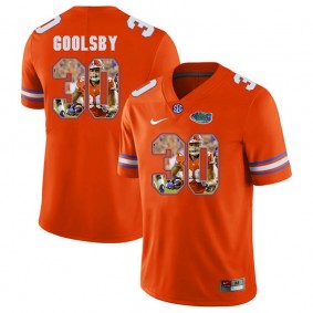 Florida Gators Football #30 Orange Player Portrait College DeAndre Goolsby Jersey