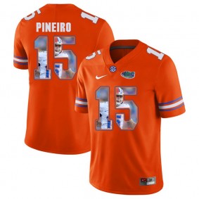 Florida Gators Football #15 Orange Player Portrait College Eddy Pineiro Jersey