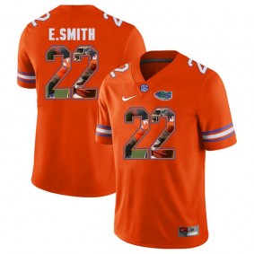 Florida Gators Football #22 Orange Player Portrait College Emmitt Smith Jersey