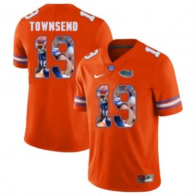 Florida Gators Football #19 Orange Player Portrait College Johnny Townsend Jersey