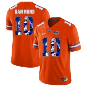 Florida Gators Football #10 Orange Player Portrait College Josh Hammond Jersey