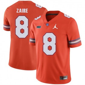 Men's Florida Gators Jordan Brand #8 Orange Malik Zaire 2018 Game Football Jersey