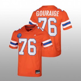 Florida Gators Richard Gouraige #76 Replica Football Jersey Orange Ring Of Honor