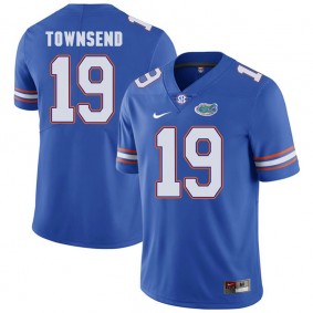 Florida Gators #19 Royal Blue College Football Johnny Townsend Player Performance Jersey