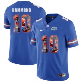 Florida Gators Football #10 Royal Player Portrait College Josh Hammond Jersey