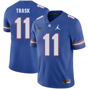 Men's Florida Gators Jordan Brand #11 Royal Kyle Trask 2018 Game Football Jersey