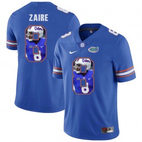 Florida Gators Football #8 Royal Player Portrait College Malik Zaire Jersey