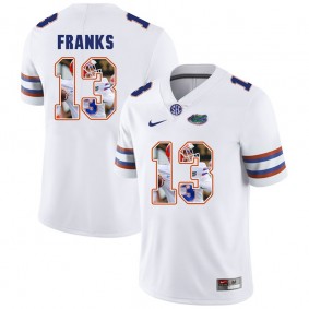 Florida Gators Football #13 White Player Portrait College Feleipe Franks Jersey