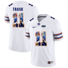 Florida Gators Football #11 White Player Portrait College Kyle Trask Jersey