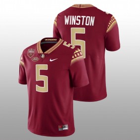 Florida State Seminoles Jameis Winston #5 Limited Jersey Garnet Seminole Scholar patch