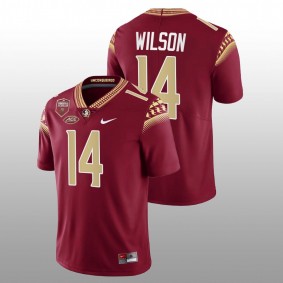 Florida State Seminoles Johnny Wilson #14 Limited Jersey Garnet Seminole Scholar patch