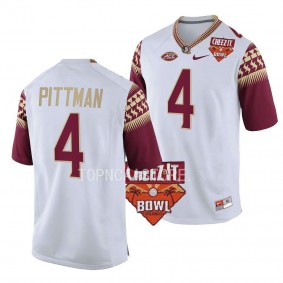 Florida State Seminoles Mycah Pittman 2022 Cheez-It Bowl White College Football Jersey