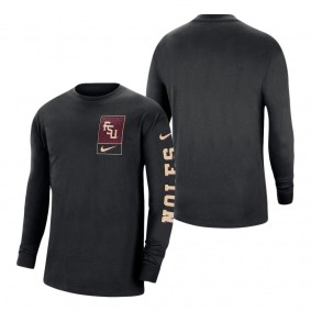 Florida State Seminoles Nike Seasonal Max90 2-Hit Long Sleeve T-Shirt Black