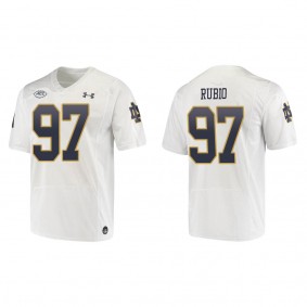 Gabriel Rubio Notre Dame Fighting Irish Replica College Football Jersey White