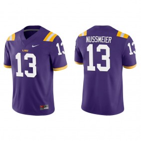 Garrett Nussmeier LSU Tigers Nike Game College Football Jersey Purple