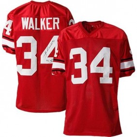 Youth Georgia Bulldogs #34 Herchel Walker Red Football Jersey