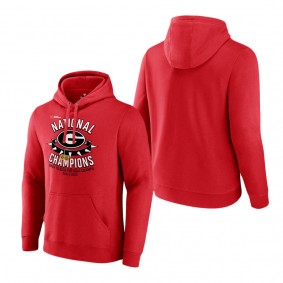 Georgia Bulldogs Fanatics Branded Back-To-Back College Football Playoff National Champions Hometown Pullover Hoodie Red